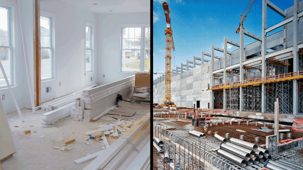 commercial renovation insurance canada vs residential