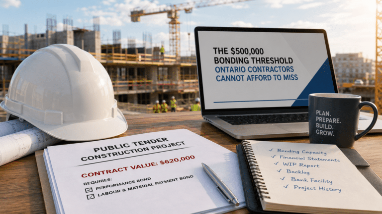 ontario contractor bonding threshold